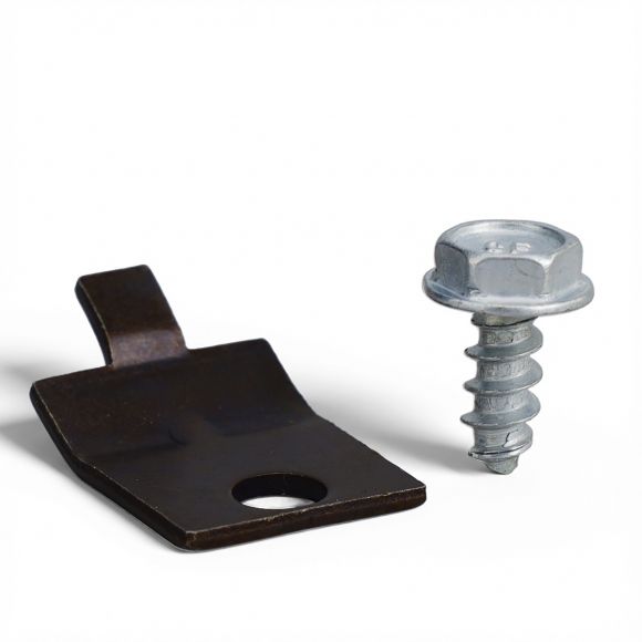 Heater Pull Cable Clamp Bracket + Screw | 66-77 Ford Bronco