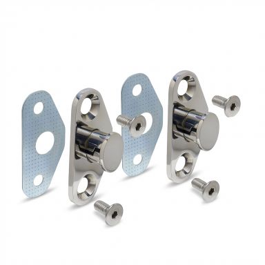 Door Striker Posts | Polished Stainless | 68-77 Ford Bronco