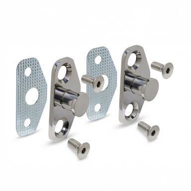 Door Striker Posts | Polished Stainless | 66-67 Ford Bronco