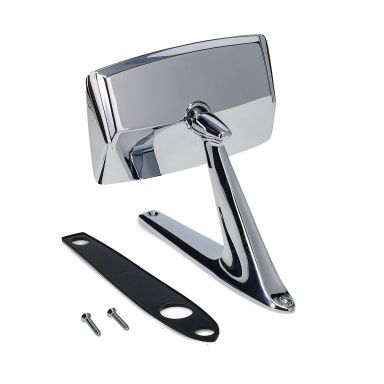 Door Side Mirror | Chrome, Convex Glass | 1967 Ford Bronco