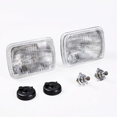 H4 Headlight Upgrade Kit | Rectangular | 78-86 Ford Bronco & Truck