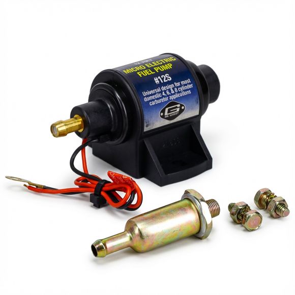 Electric Fuel Pump for Carburetor | In-Line | 35 GPH @ 4-7 PSI