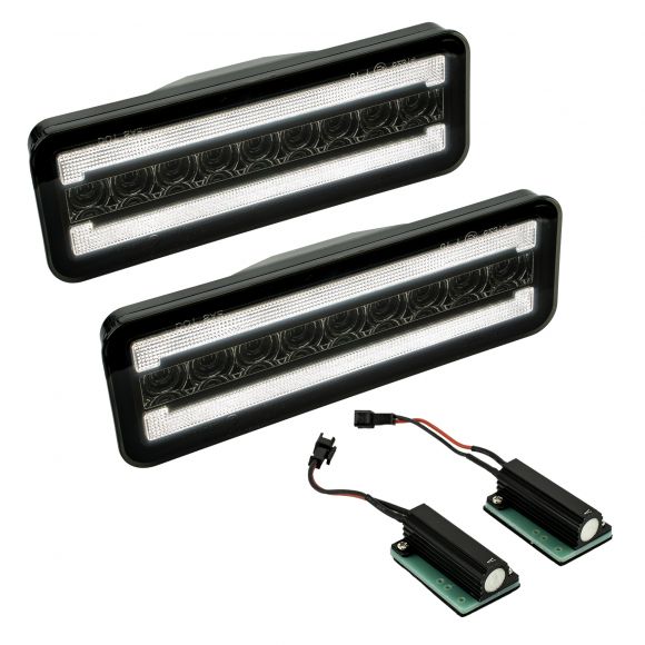 LED Front Turn Signal & Running Light with Smoke Lens | 1980-86 Ford Bronco & Truck