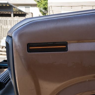 LED Amber Front Side Markers w/Smoke Lens | 80-86 Ford Bronco & Truck