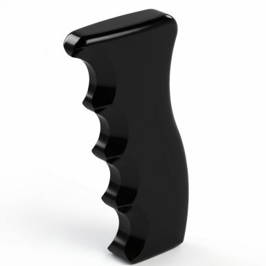 WH Billet Pistol Grip Shifter Handle Knob | 1/2 NC Thread, Black Anodized