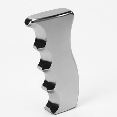WH Billet Pistol Grip Shifter Handle Knob | 1/2 NC Thread, Clear Anodized