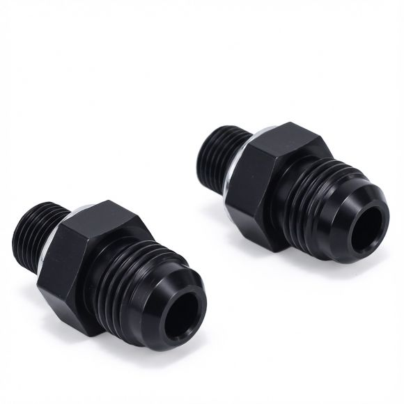 C4 Automatic 6AN Cooler Line Fittings | 6AN x 1/8 NPS | 73-77 Ford Bronco