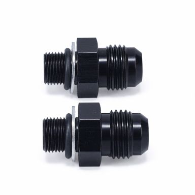 C4 Automatic 6AN Cooler Line Fittings | 6AN x 1/8 NPS | 73-77 Ford Bronco