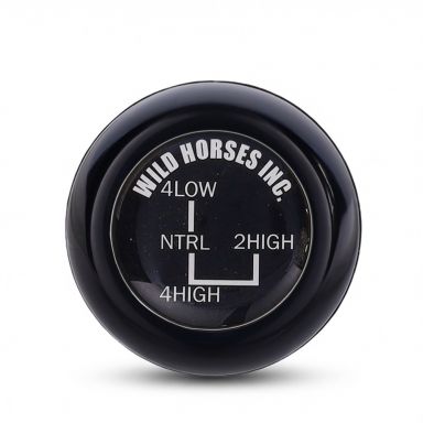 WILD HORSES Black J-Style Transfer Case Shifter Knob | 73-77 Ford Bronco