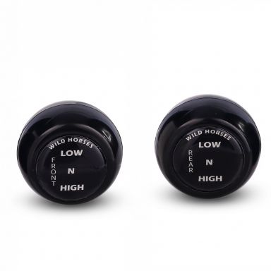 WILD HORSES Black Twin Stick Transfer Case Shifter Knobs