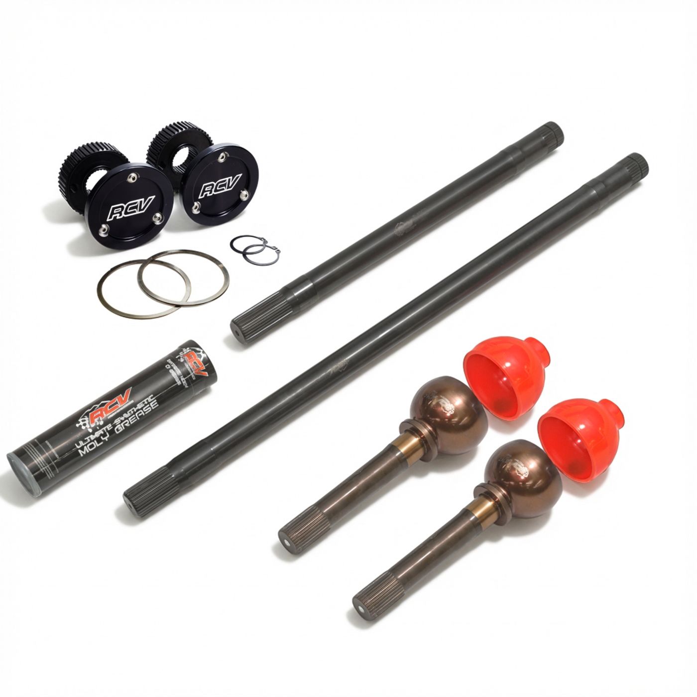 RCV Dana 44 CV Front Axles w/Drive Flanges, 78-79 Bronco, 68-79 Truck