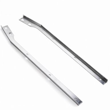 Tailgate Side Seal Retainers | Stainless, Pair | 69-77 Ford Bronco