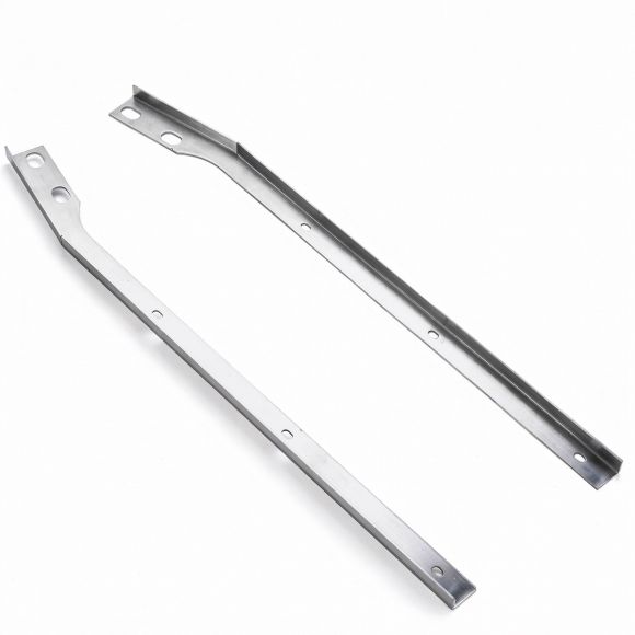 Tailgate Side Seal Retainers | Stainless, Pair | 69-77 Ford Bronco