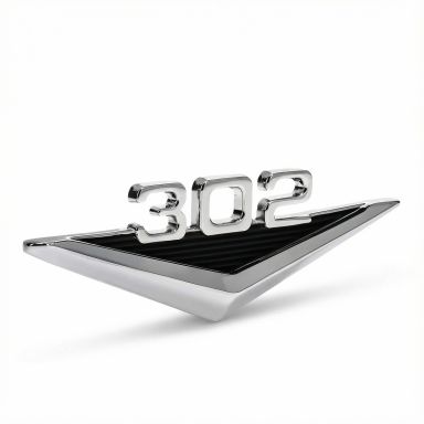 302 Fender Emblem + Clips | Early Style | 66-77 Ford Bronco