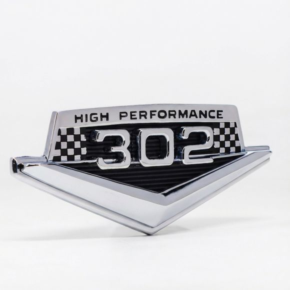 302 Emblem & High Performance Badge | 66-68 Ford Bronco