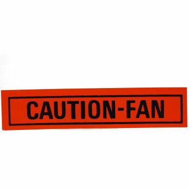 Caution Fan Sticker Decal | 66-96 Bronco, 64-96 Ford Truck