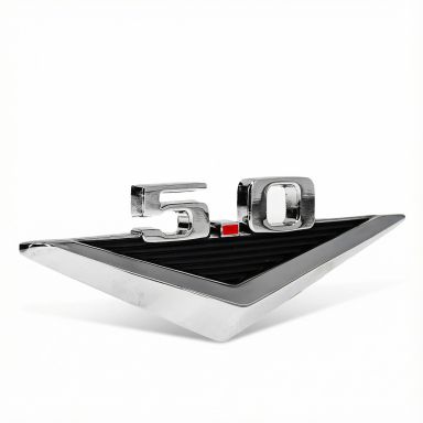 5.0 Fender Emblem + Clips | Early Style | 66-77 Ford Bronco