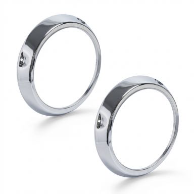 Chrome Headlight Rings | OE-Type, PAIR | 66-77 Ford Bronco