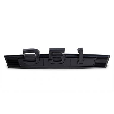 Satin Black 351 Emblem  Badge | 69-77 Bronco, 67-72 Ford Truck