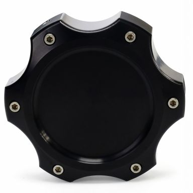 Black Billet 'Grabber' Fuel Cap Cover | for Non-Locking 2.80 inch OD Cap