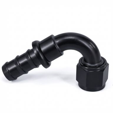 Socketless Hose End Fitting | 120-Degree | 10AN x 5/8 Barb
