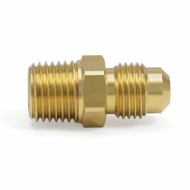 C4 Trans Cooler Line Fitting | 1/2-20 Male SAE x 1/4-18 Male NPT