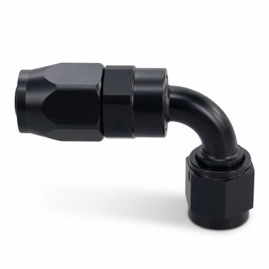 Full Flow Hose End Fitting | 90-Degree, Swivel-Seal | 6AN
