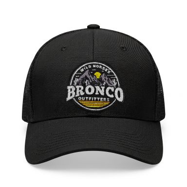 Snapback Trucker Hat | Black | WILD HORSES Desert Logo