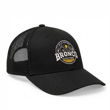 Snapback Trucker Hat | Black | WILD HORSES Desert Logo