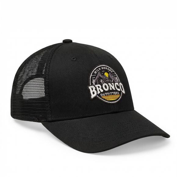 Snapback Trucker Hat | Black | WILD HORSES Desert Logo