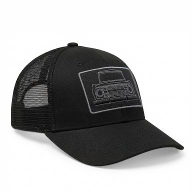 Snapback Trucker Hat | Black | WILD HORSES Silhouette Logo