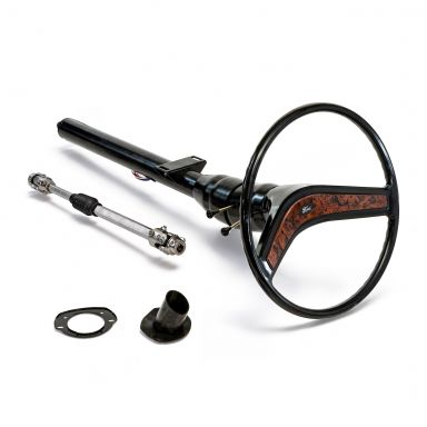IDIDIT Direct Fit Tilt Column Kit | Black, Floor Shift | 74-77 Ford Bronco