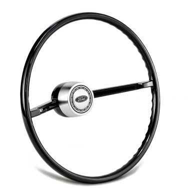 Steering Wheel + Satin Horn Button Kit | OE Type | 66-73 Ford Bronco