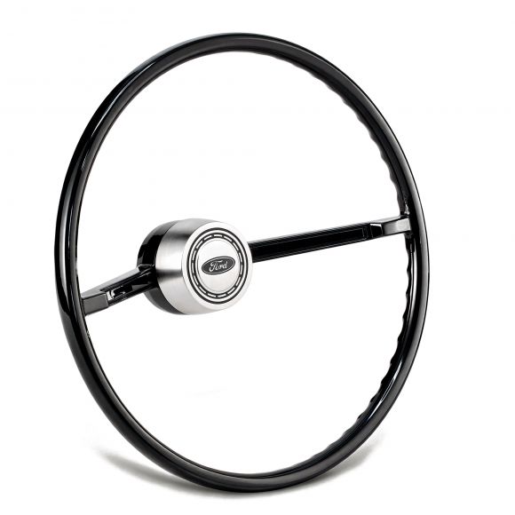 Steering Wheel + Satin Horn Button Kit | OE Type | 66-73 Ford Bronco