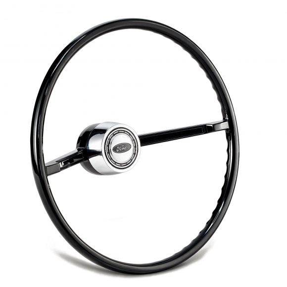 Steering Wheel + Chrome Horn Button Kit | OE Type | 66-73 Ford Bronco