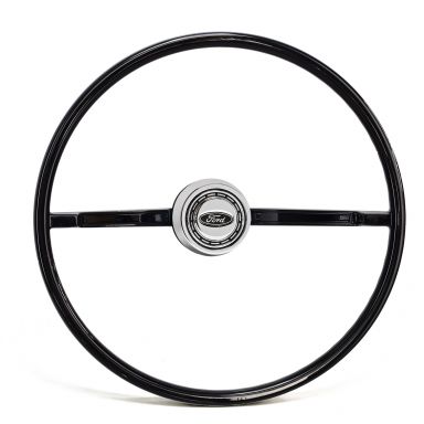 Steering Wheel + Chrome Horn Button Kit | OE Type | 66-73 Ford Bronco