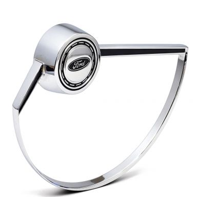 Chrome Horn Button with Ring | OE Steering Wheel | 66-73 Ford Bronco