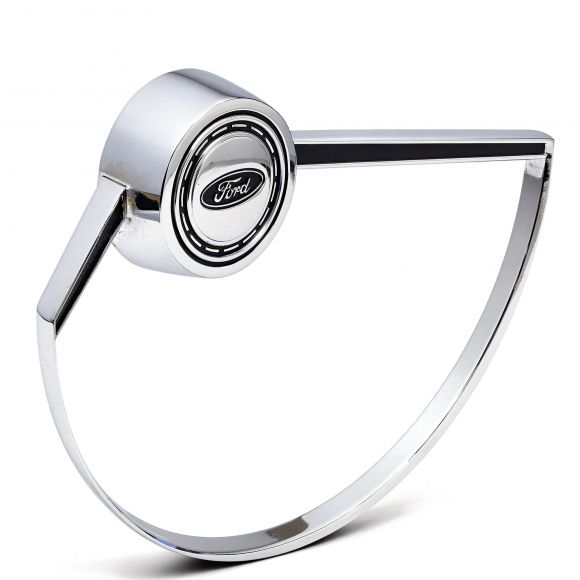 Chrome Horn Button with Ring | OE Steering Wheel | 66-73 Ford Bronco