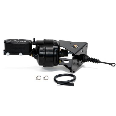 Power Brake Kit with Wilwood Black Tandem Master Cylinder | 66-77 Ford Bronco
