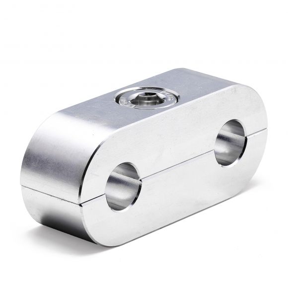 Billet Hose Separator Clamp for WH SS Brake Hose | Clear Anodized