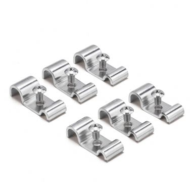 Brake and Fuel Line Frame Mount Clips | Stainless Steel | Set of 6