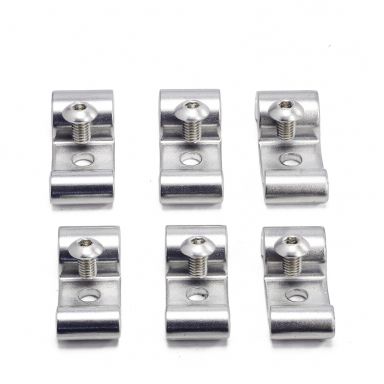 Brake and Fuel Line Frame Mount Clips | Stainless Steel | Set of 6