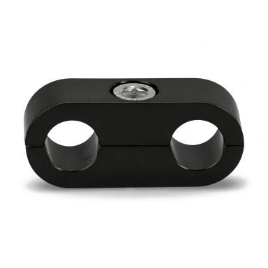 Billet Hose Separator Clamp | Black Anodized | 7/16 inch ID