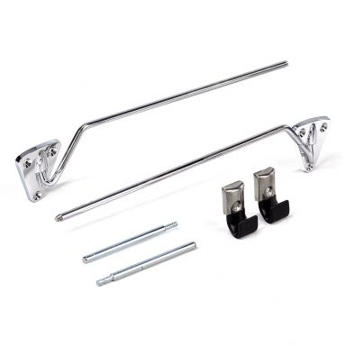 Sun Visor Rods | Chrome, Full Set | 61-66 Ford Truck