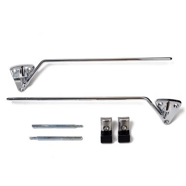 Sun Visor Rods | Chrome, Full Set | 61-66 Ford Truck