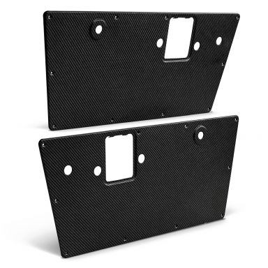 Steel Door Panels with Matte Carbon Fiber Look | Pair | 1968-77 Ford Bronco
