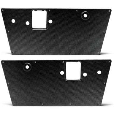 Steel Door Panels with Matte Carbon Fiber Look | Pair | 1968-77 Ford Bronco