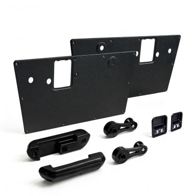 Carbon Fiber Look Door Panels + Arm Rests & Door Cups | 1968-77 Ford Bronco