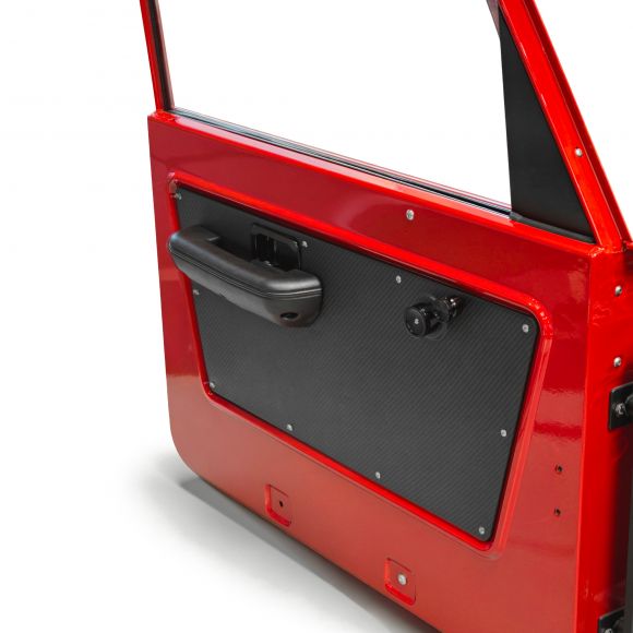 Steel Door Panels with Matte Carbon Fiber Look | Pair | 1968-77 Ford Bronco