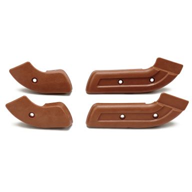 Front Bucket Seat Hinge Covers | Ginger | 1968-77 Ford Bronco